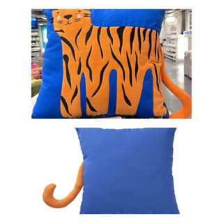 臺灣IKEA 宜家家居代購 IKEA 靠枕 藍色/老虎 50x50 公分 抱枕 靠枕 頭枕 枕頭 限量商品