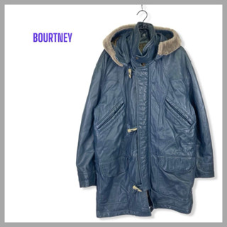 COURTNEY of London 英格蘭製 小羊皮皮草排扣翻領大衣 長板外套夾克 皮衣