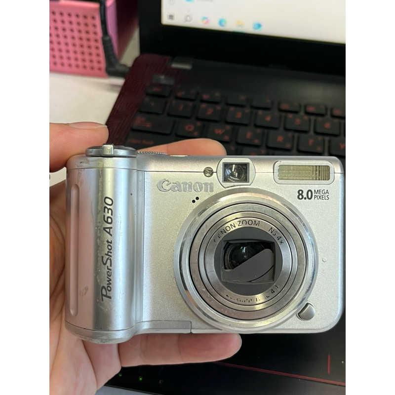 無保固 相機 零件機 小紅書 Y2K 復古 canon A630 鏡頭保護蓋無法正常 無法對焦 螢幕衰退 可開機