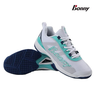 【一支獨秀羽球工坊】《鞋》Bonny 波力風影072專業羽球鞋1FWBYH072白綠