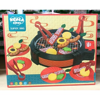 🎀現貨臺灣🎀兒童燒烤套裝玩具🎉牛排烤盤 BBQ烤肉架 模擬烤肉食物 露營遊戲 安撫益智 手眼協調 親子互動🎉生日禮物