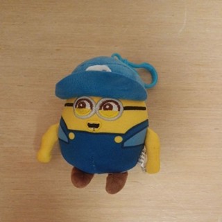 小小兵 藍色帽子 衣服 絨毛娃娃