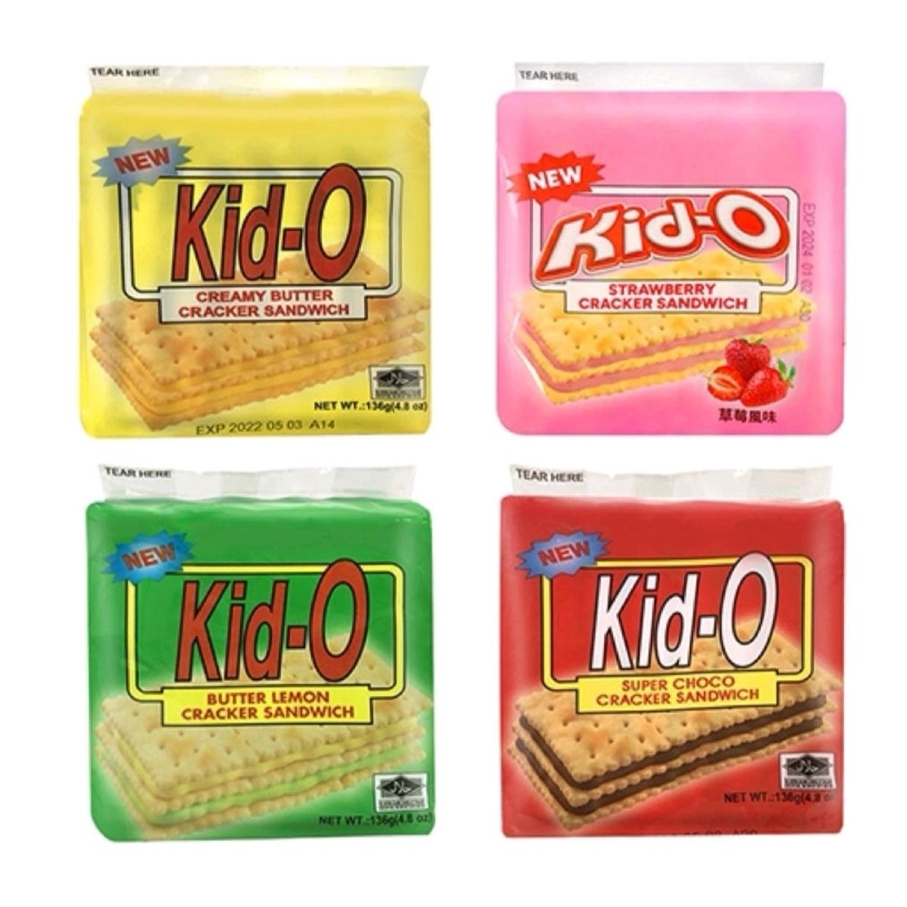 聊聊10袋含運300 NISSIN 日清 Kid-O 三明治餅乾 136g夾心餅乾 奶油 巧克力 草莓 8枚入袋裝