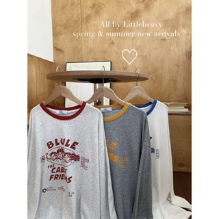 𝕁𝕦𝕟.現貨𝟛色♡夏天必備！美式復古印花撞色滾邊長袖防曬𝕋𝕖𝕖 現貨實拍 闆娘自留推薦 夏季防曬上衣 寬鬆長版