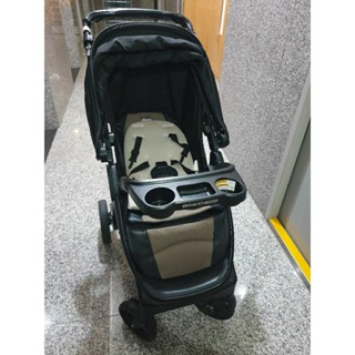 Chicco Bravo 極致完美手推車特仕版-龐貝黑棕（附嬰兒提籃與提籃底座） 嬰兒推車