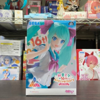 🌀日版客🌀 日版 初音未來 Luminasta 初音 16th Anniversary 制服 SEGA 景品 公仔