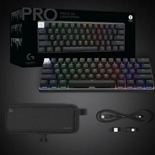 Logitech 羅技【G Pro X 職業機械式 60% 電競鍵盤】無數字鍵 觸感軸 - 黑色/白色/桃紅色