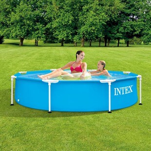 INTEX 28205(本月特價) 原廠六角框架家庭大游泳池244cm*51cm夏天 游泳 玩水 戲水