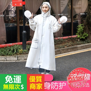 【5A品質】式 雨衣 暴雨 風衣式雨衣 大人雨衣 長版雨衣 加大雨衣 防暴雨時尚手套騎行雨衣 連帽雨衣 書包防水