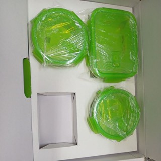 全新美國康寧耐熱玻璃保鮮盒四入組Pyrex，目前剩下3個，價格含郵局運費