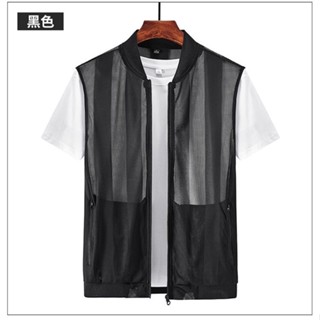 【臺灣熱賣】M5XL 男生外套 馬甲外套 夏季外套 薄外套 背心馬甲 無袖 無袖馬甲 運動外套 輕薄外套 透氣馬甲 皮膚