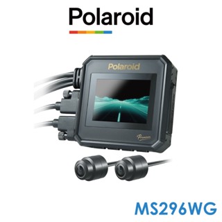 【Polaroid寶麗萊】MS296WG 真2K 夜視雙鏡機車行車記錄器-內附64G卡