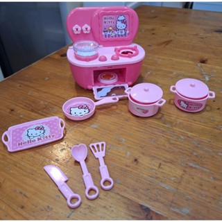 二手玩具 正版HELLO KITTY廚房組 有缺件 實拍 第一二張圖實拍出貨 已裝電池