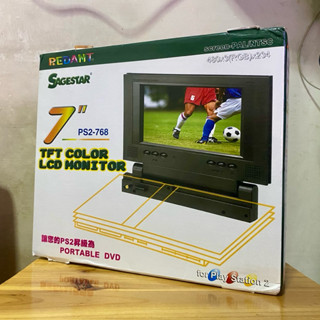全新庫存品 PS2遊戲機 外接螢幕 7吋LCD 紅螞蟻 超薄型液晶顯示器（購買前請先看說明）收藏 零件 擺設