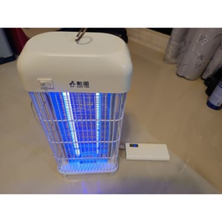 勳風 雙燈管 電擊式 捕蚊燈 DHF 捕蚊夠力 蒼蠅/飛蛾/小黑蚊/蚊蟲一網打盡 二手已經清潔消毒 送電池 露營戶外踏青