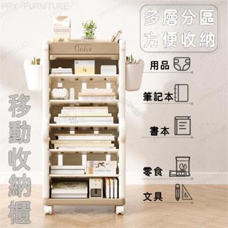 💯置物架💯免運 多功能移動置物架 書架桌面繪本架子 客廳置物架 側邊可移動收納架 書桌邊櫃置物架 收納整理架子 架子