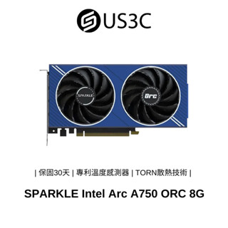 撼與 SPARKLE Intel Arc A750 ORC 8G 專利溫度感測器 TORN散熱技術 二手電競顯示卡