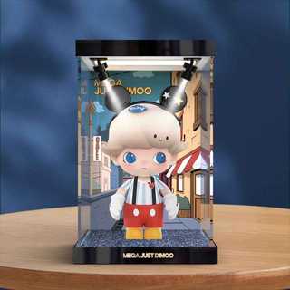 適用 泡泡瑪特MEGA JUST DIMOO 1000%米奇手辦 壓克力展示盒