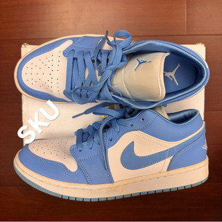 Nike WMNS Air Jordan 1 Low 北卡藍 UNC AO9944-441 US10W 27cm