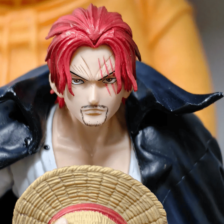 📸【實拍】💥 海賊王手辦 BT紅發 海賊王 香克斯 四皇坐姿 坐姿紅發 香克斯手辦 雕像擺件