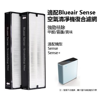 適用於Blueair Sense Sense+ 空氣清淨機 Sense SmokeStop 濾網 復合型濾網