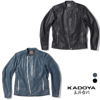 KADOYA 皮上衣 1639 打孔 ATLAS-PL 沖孔牛皮 翻領 斜上下拉鍊【現貨｜立昇臺北】