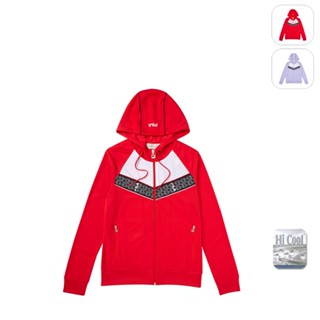 【FILA】女性 吸濕排汗 針織外套-紅色 5JKY-1727-RD