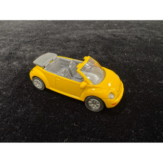 二手正版 Siku 福斯 Volkswagen VW Beetle Cabrio 黃色敞篷金龜車模型玩具 合金車