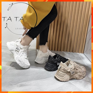 TATA【現貨➕預購】臺灣現貨 INS百搭厚底老爹鞋綁帶網紅女神款運動鞋休閒鞋穿襪必備 老爹鞋 小白鞋 厚底休閒鞋