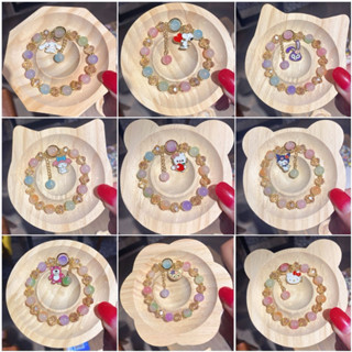 🌈卡通兒童琉璃手鍊全新🇹🇼現貨🌈 草莓熊、庫洛米、美樂蒂、星黛露、凱蒂貓、玲娜貝兒、大耳狗、史奴比手鍊