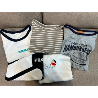 👕二手衣👕多款夏季短袖二手衣 短版 寬版 /Fila大T /漢堡可愛造型T恤/ 蠟筆小新造型T恤