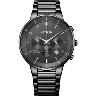 CITIZEN 星辰 Chronograph 紳男計時手錶 送禮推薦-鐵灰/42mm AN8227-53H