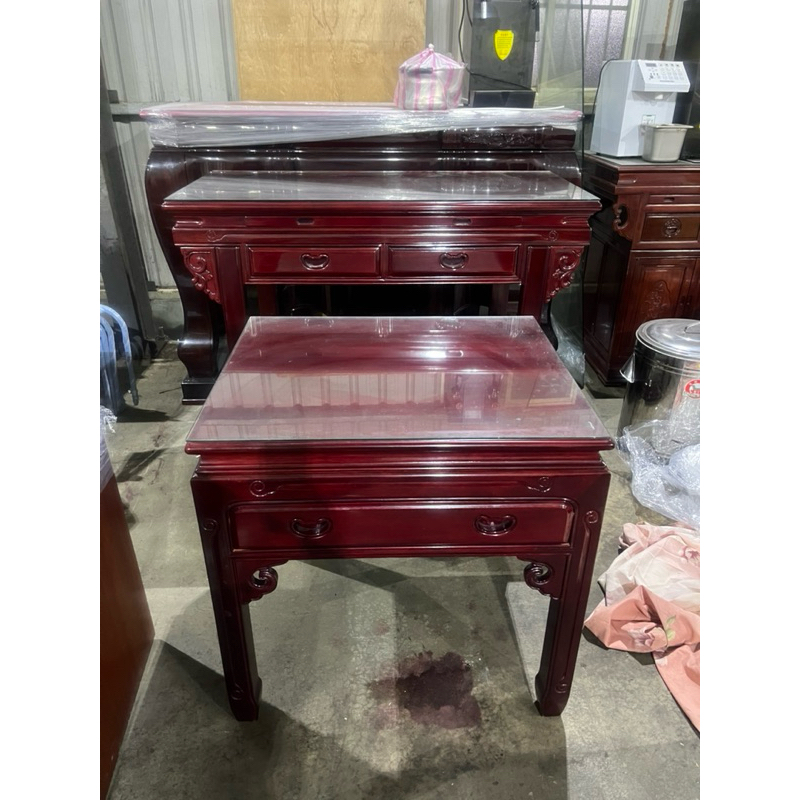 桃園OK二手家具-實木 4呎2 大小 神桌/佛桌 純拜神已處理