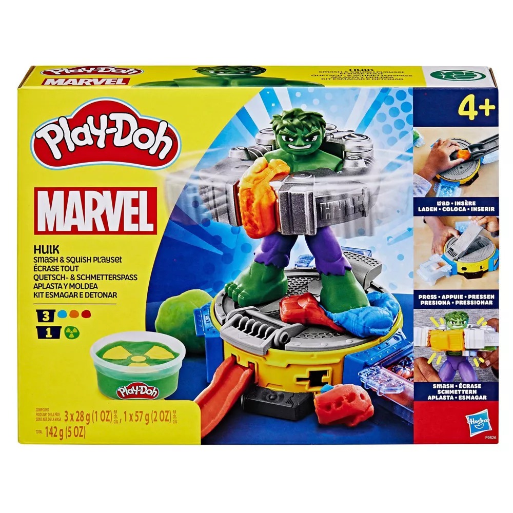 Hasbro Play-Doh 培樂多 漫威浩克重擊遊戲組