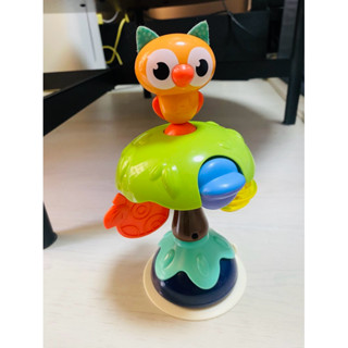 二手 寶寶吃飯神器 餐桌吸盤玩具 吃飯神器 嬰幼兒玩具 貓頭鷹 匯樂