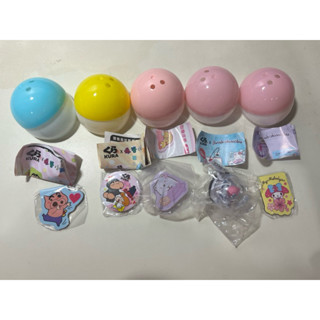 藏壽司扭蛋 くら壽司 KURA SUSHI 三麗鷗 美樂蒂鮮度君、磁鐵+角落小夥伴橡皮擦+蠟筆小新磁鐵、徽章 合售
