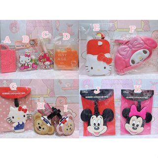 ♥小花花日本精品♥現貨 Hello Kitty 美樂蒂 達菲 雪莉玫 米奇 米妮 造型行李吊牌 行李掛牌 吊飾 掛飾~8