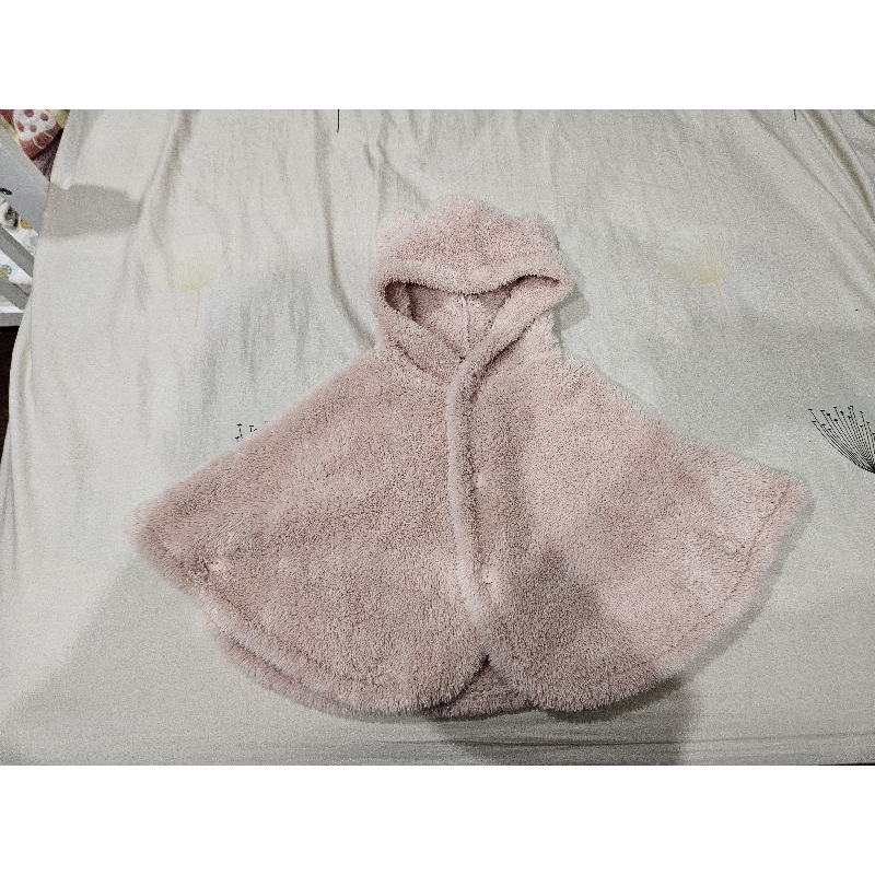 NET 熊熊斗篷 粉色斗篷 寶寶斗篷