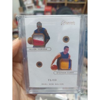 限量99張，史上最矮得分王戰神 Allen Iverson +柯瑞 Stephen Curry 稀有PATCH 球衣卡