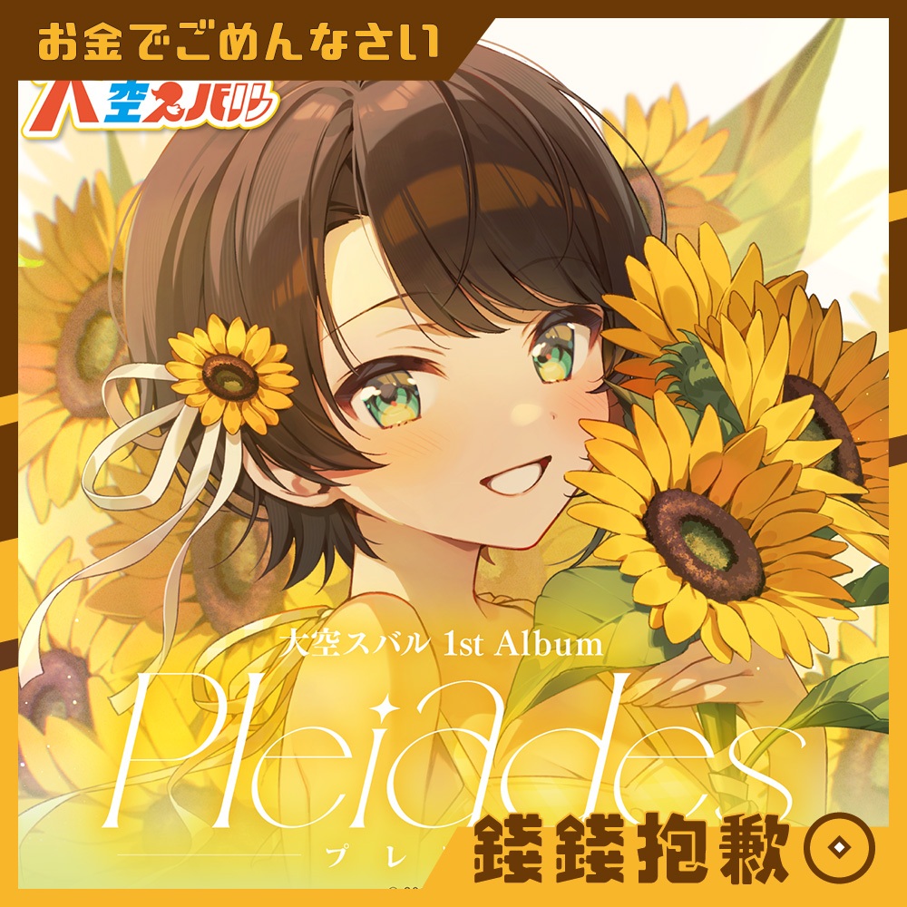 【錢錢抱歉】現貨 Hololive 大空昴 大空スバル 1st Album『Pleiades』專輯