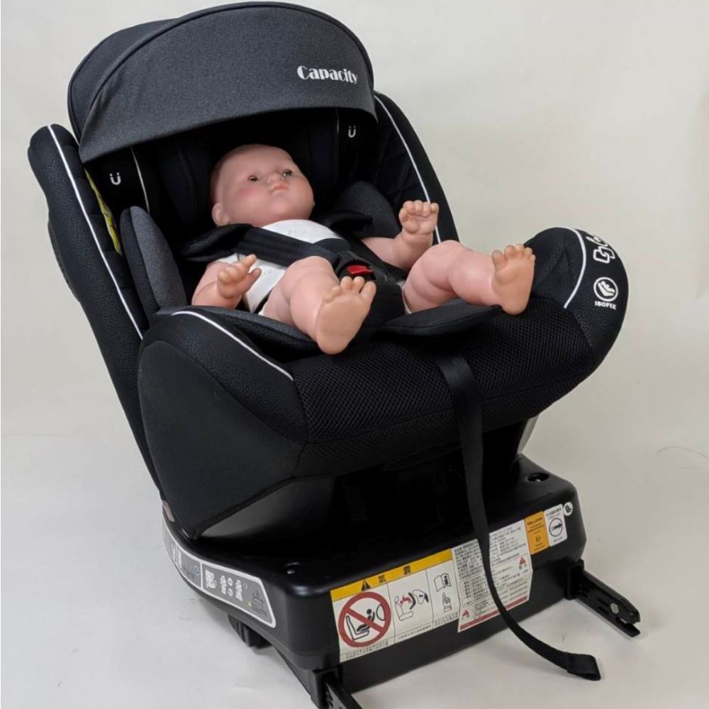 YIP baby Capacity 0-12歲ISOFIX旋轉汽座（附遮陽帆、汽座防滑墊）