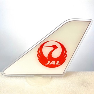 RBF現貨 JAL plastic tail 12x16cm 飛機尾翼 A1216-T-JL