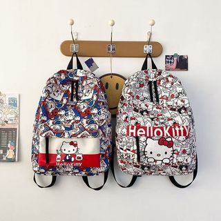 kitty後背包🎀 高顏值Hello Kitty凱蒂貓書包女初高中大學kt貓大容量潮流雙肩包 書包 雙肩包 凱蒂貓包包