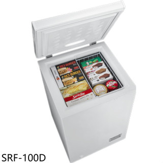 聲寶【SRF-100D】100公升臥式無霜變頻冷凍櫃(7-11商品卡300元)(含標準安裝)