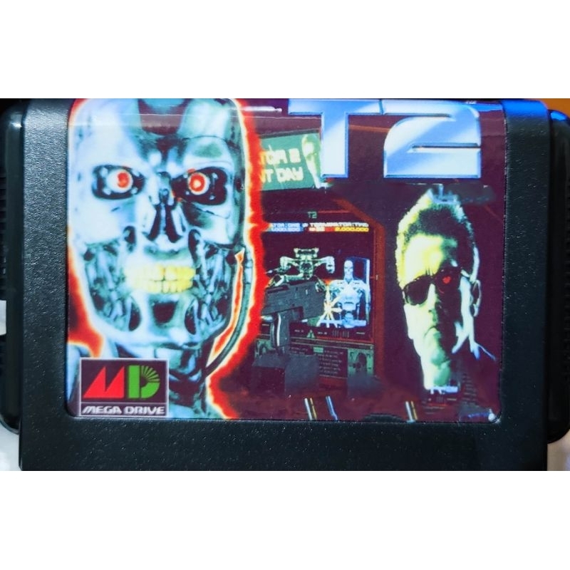 （無敵版）SEGA-MD卡帶-魔鬼終結者2，街機射擊版（注意說明）