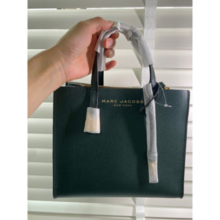 Marc Jacobs Grind 綠色 荔枝紋手提/斜背二用鎖頭包 小款