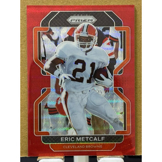 【ES-633】 NFLPA PANINI PRIZM ERIC METCALF RED 銀折 限量/149