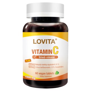 LOVITA愛維他 長效緩釋型維他命C素食錠1000mg(60錠)(維生素C 生物類黃酮 維他命P)