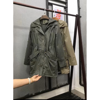 （二手）軍綠色風衣外套
