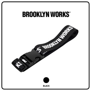 山森𝟯𝟰 ㋡ 現貨 韓國品牌 裝備/行李箱束帶 BROOKLYN WORKS 固定綁帶 LOGO STRAP 行李識別帶